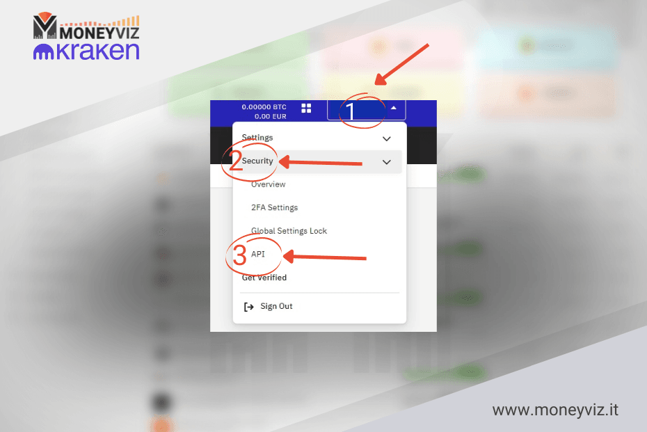 Come collegare Moneyviz e Kraken